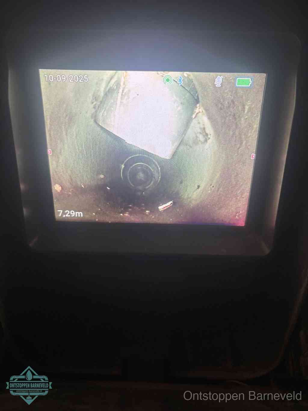 Rioolverzakking camerabeeld in Barneveld