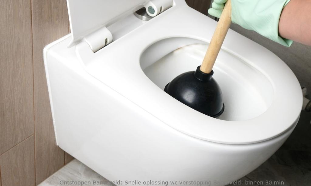 Snelle oplossing wc verstopping Barneveld: binnen 30 min